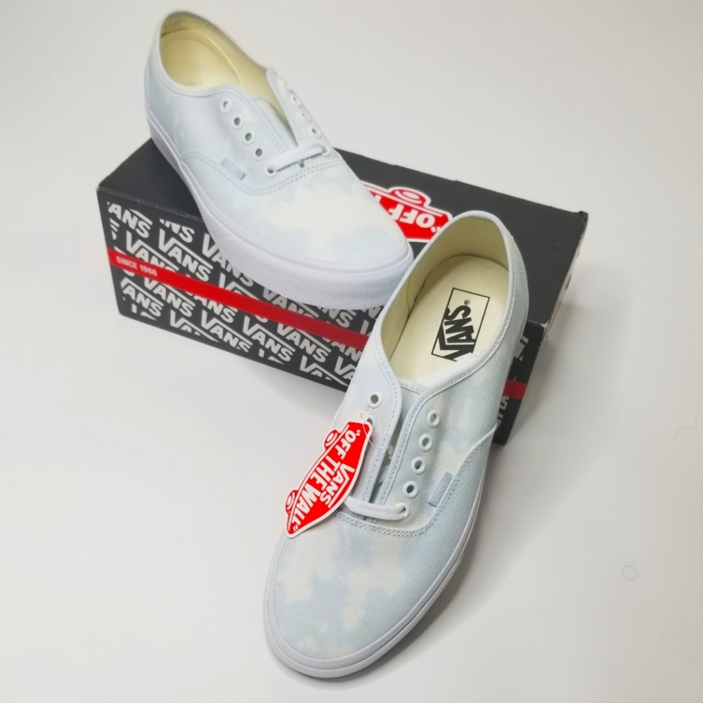New AUTHENTIC Bleach Washed Vans 12w/10.5m